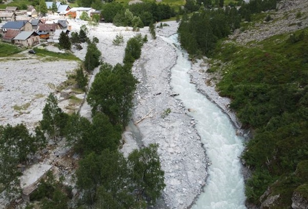 bérarde inondée