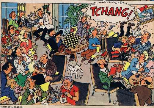 Extrait de la Page 2 de Tintin au Tibet